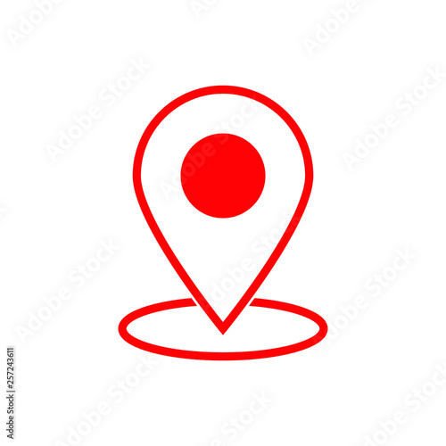Red maps pin. Location map icon. Location pin. Pin icon vector. Free Download Red maps pin. Location map icon. Location pin. Pin icon vector. - GFXLoad