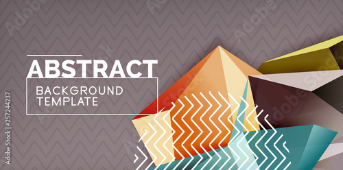 Triangular low poly background design