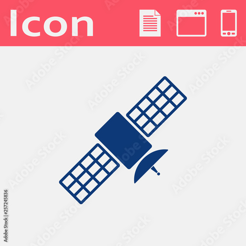 satellite simple vector icon
