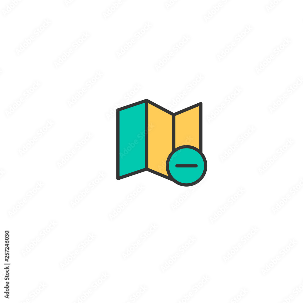 Map icon design. Interaction icon vector design Map icon design. Interaction icon vector design