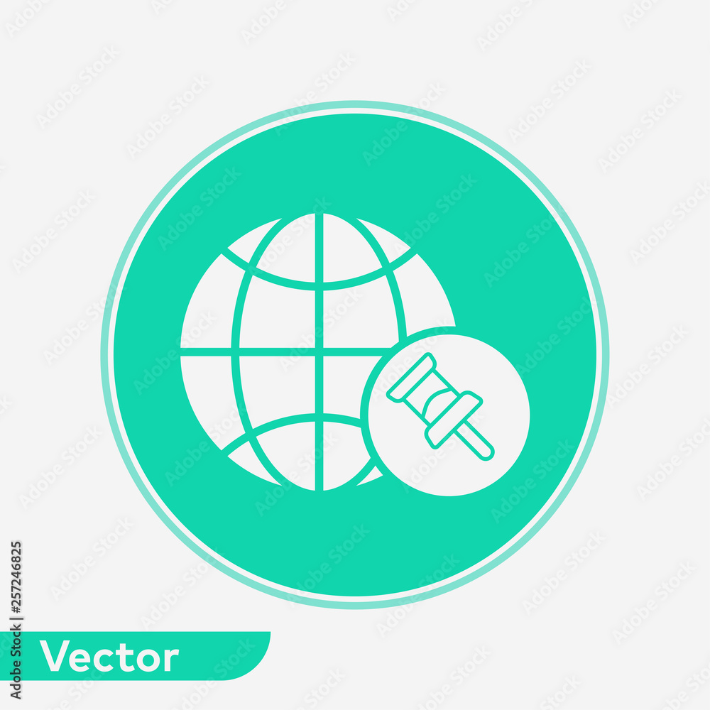 Globe vector icon sign symbol Globe vector icon sign symbol