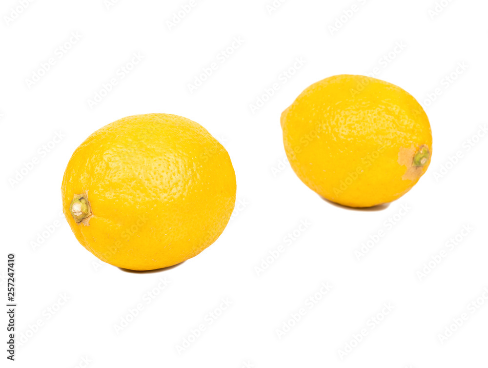 Two lemon fruits Two lemon fruits