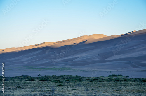 sunrise at Great Sand Dunes National Park and Preserve  Saguache county  Colorado  USA 
