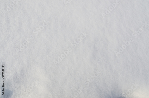 The texture of the fallen snow