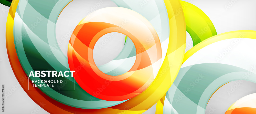Glossy circles geometric background Glossy circles geometric background