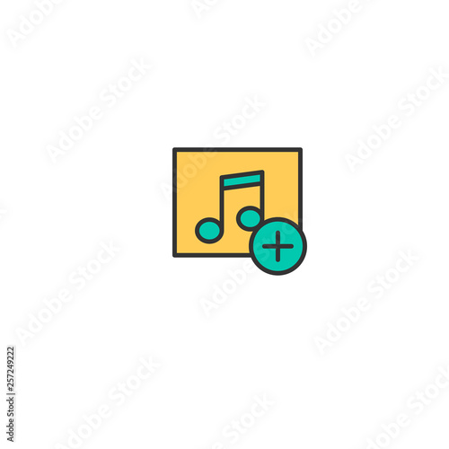 Music Player icon design. Interaction icon vector design