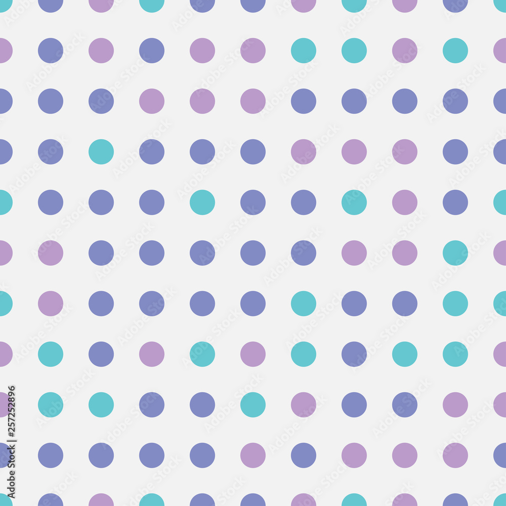 Seamless repeating pattern abstarct bright colorful circles shape on transparent background. Modern geometric vintage art. Fun kids fabric texture round design. Polka dots gift paper print