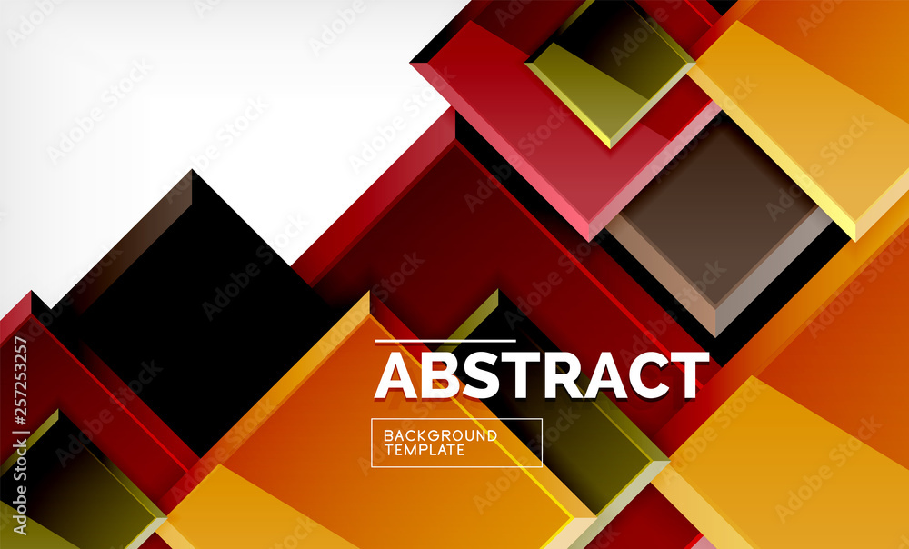 Square abstract background, glossy geometric design Square abstract background, glossy geometric design