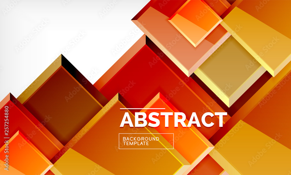 Square geometric background Square geometric background