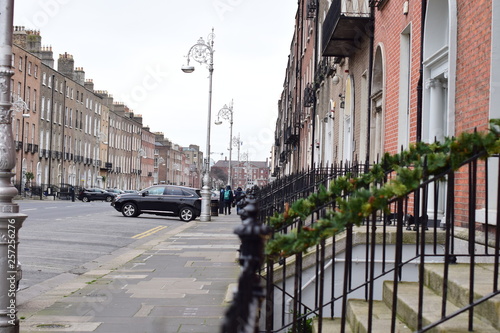 Canvas Print Streets of Dublin City