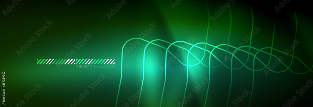 Shiny neon lights background, techno design, modern wallpaper for your project Shiny neon lights background, techno design, modern wallpaper for your project
