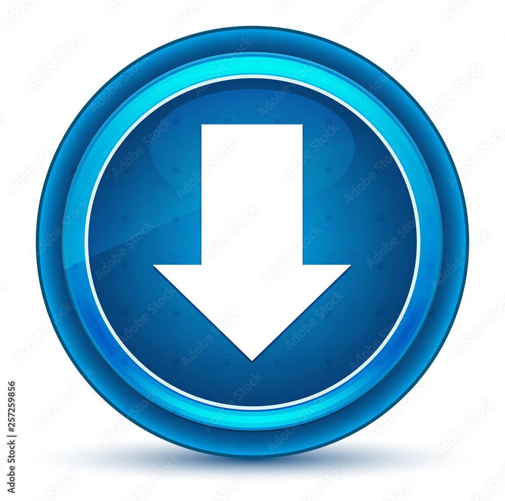 Download icon eyeball blue round button Download icon eyeball blue round button