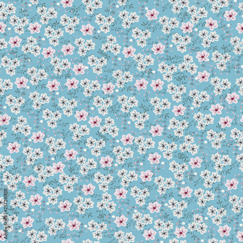 Seamless vintage floral pattern for gift wrap and fabric design