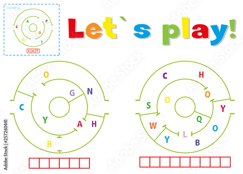 Play and write the words crayon and schoolboy