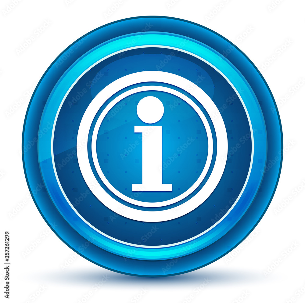 Info icon eyeball blue round button Info icon eyeball blue round button