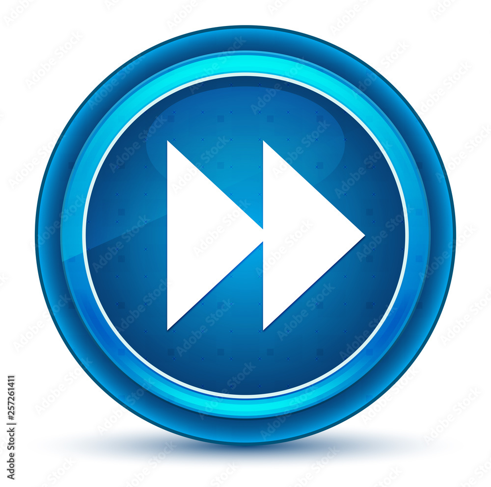 Jump forward icon eyeball blue round button Jump forward icon eyeball blue round button