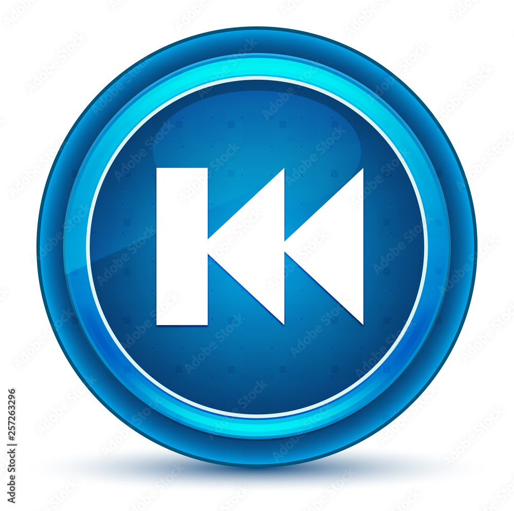 Previous track playlist icon eyeball blue round button Previous track playlist icon eyeball blue round button