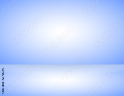 Empty blue color product showcase. Studio room background. Used as background for display your product, Vector