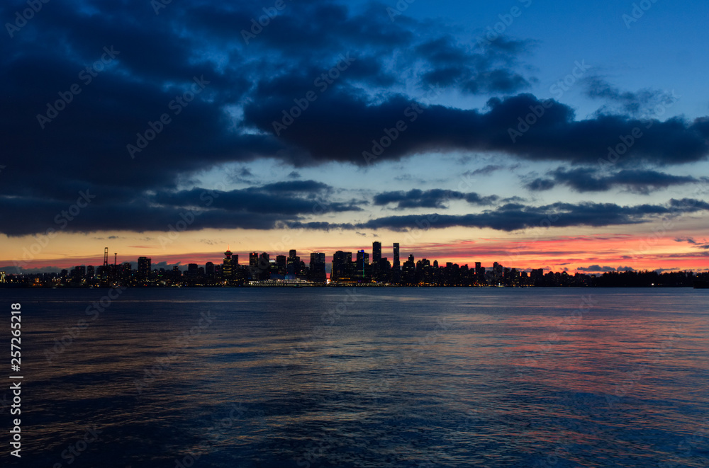 Vancouver Skyline Sunset