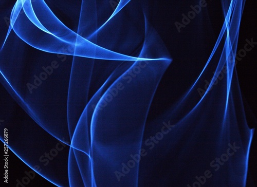 colour blue Asbract art Light painting 