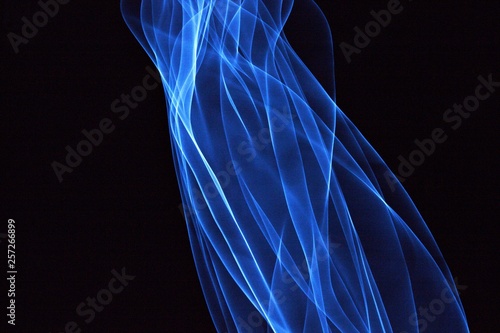 colour blue Asbract art Light painting 