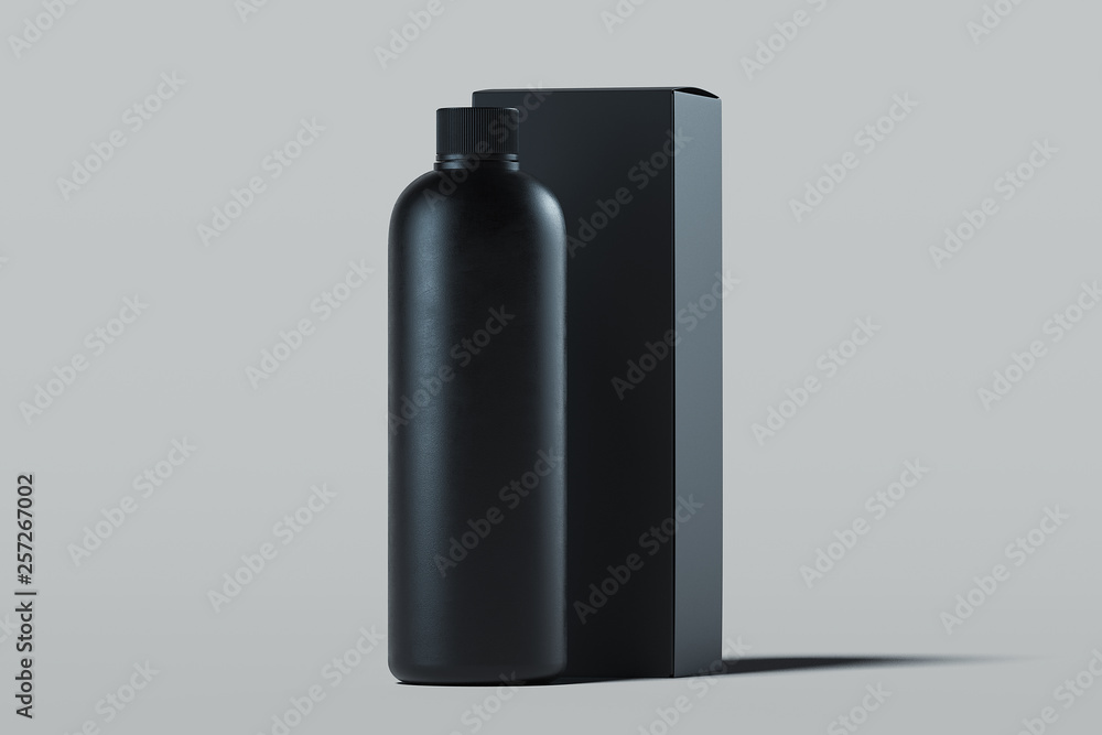 Bottle for gel, lotion. Beauty product package, blank template. 3d rendering. Bottle for gel, lotion. Beauty product package, blank template. 3d rendering.