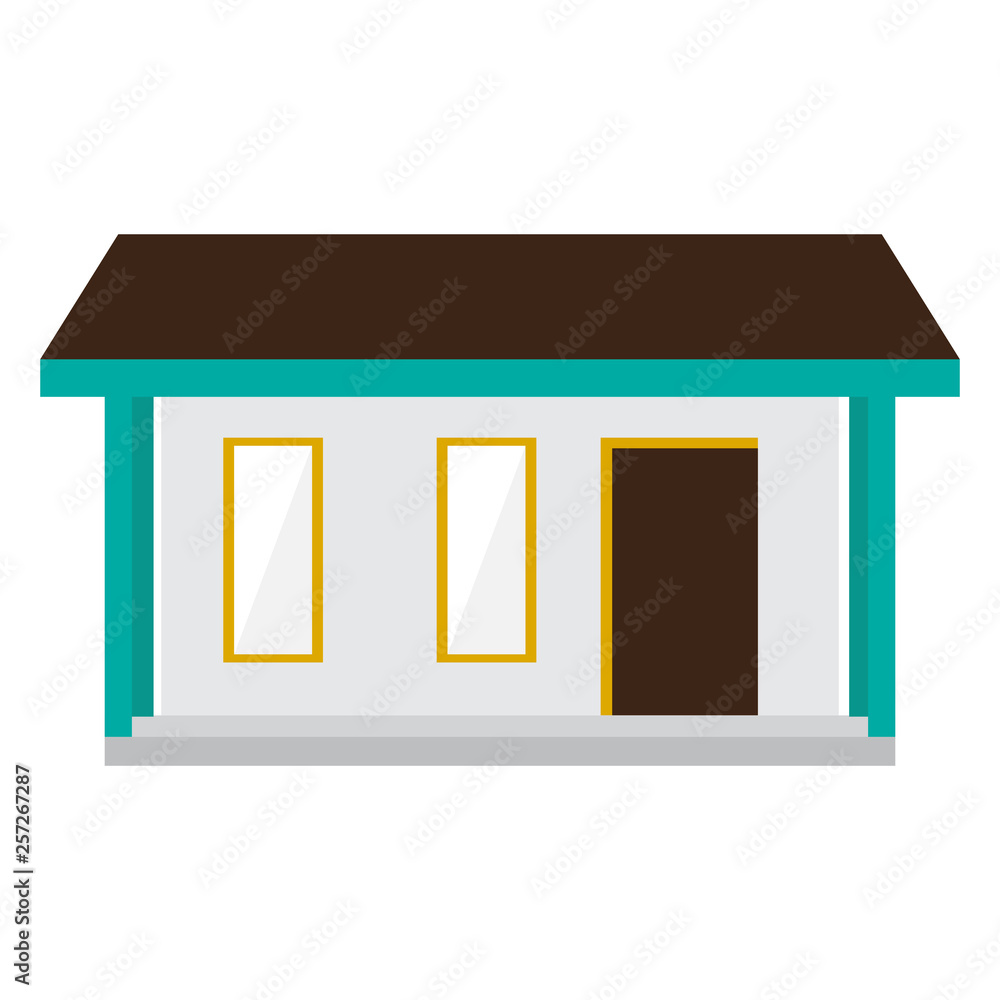 Isolated modern house building. Vector illustration design Isolated modern house building. Vector illustration design