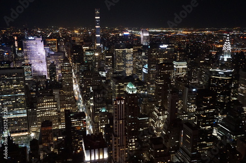 Nueva York de Noche desde lo alto © alma