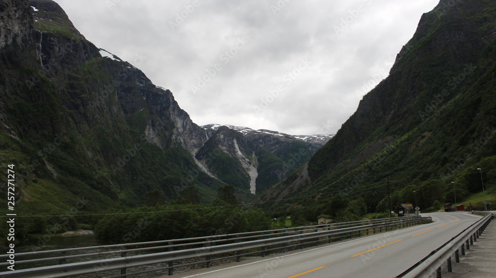 Fototapeta premium river fjord norway