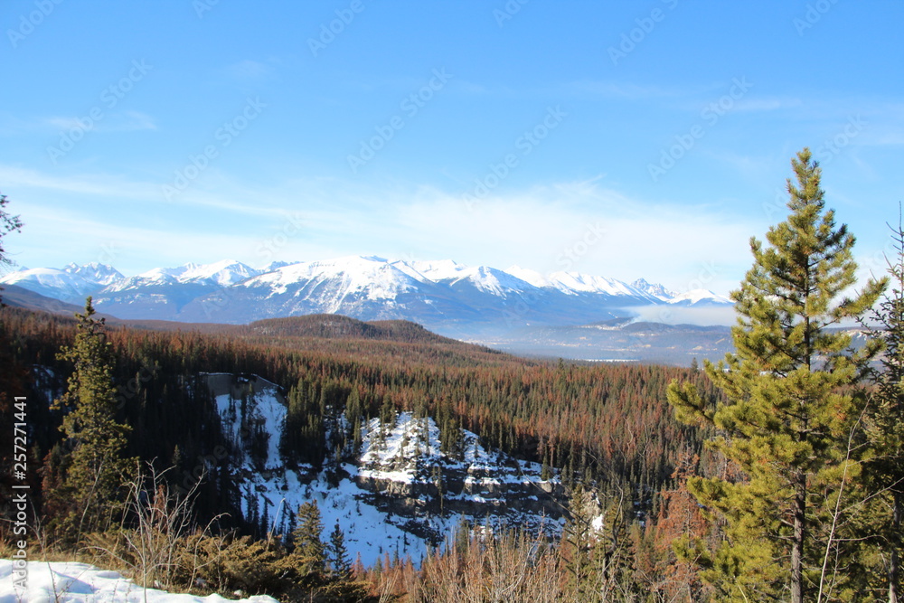 View From The Maligne Overlook, Jasper National Park, Alberta