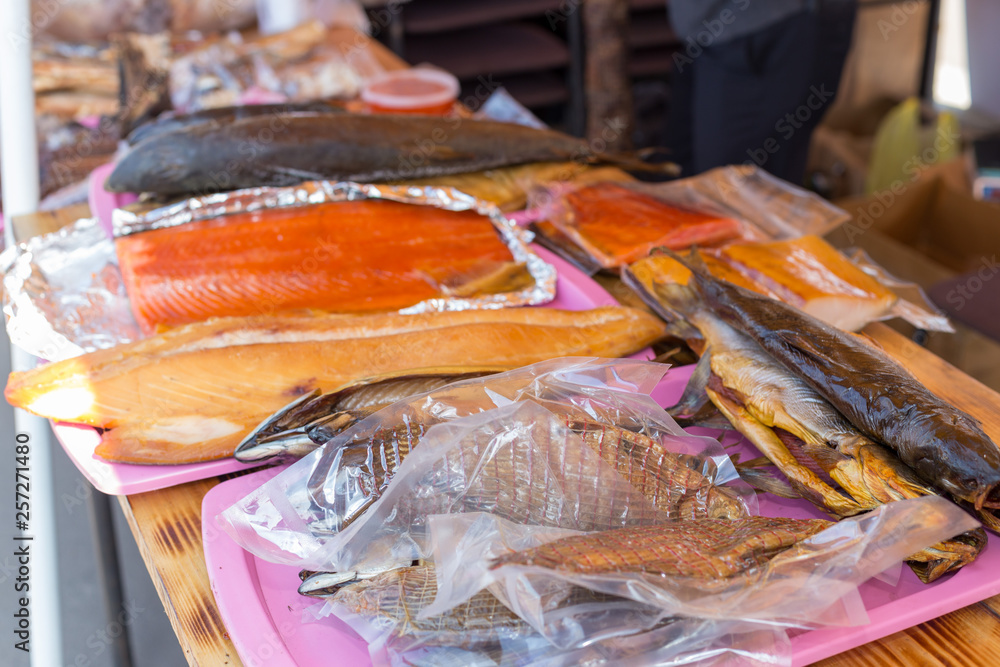 smoked fish on the market smoked fish on the market