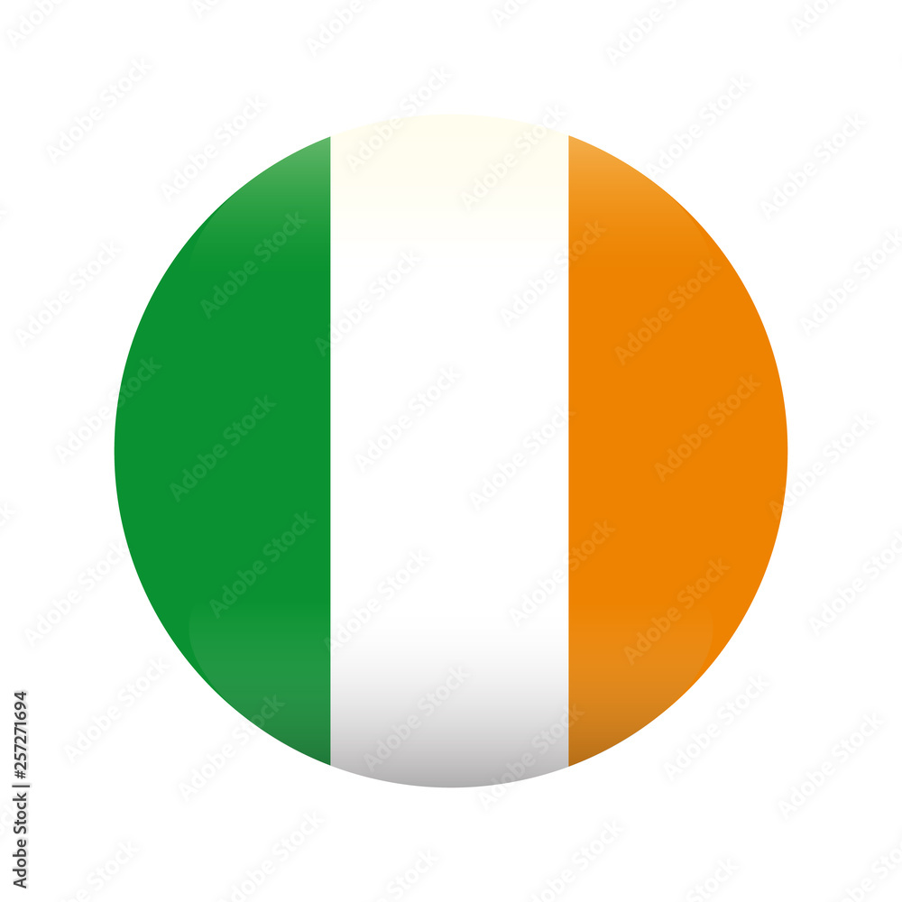 Flag of Ireland.Grunge Flag of Ireland. Ireland flag with grunge texture.Vector illustration Flag of Ireland.Grunge Flag of Ireland. Ireland flag with grunge texture.Vector illustration