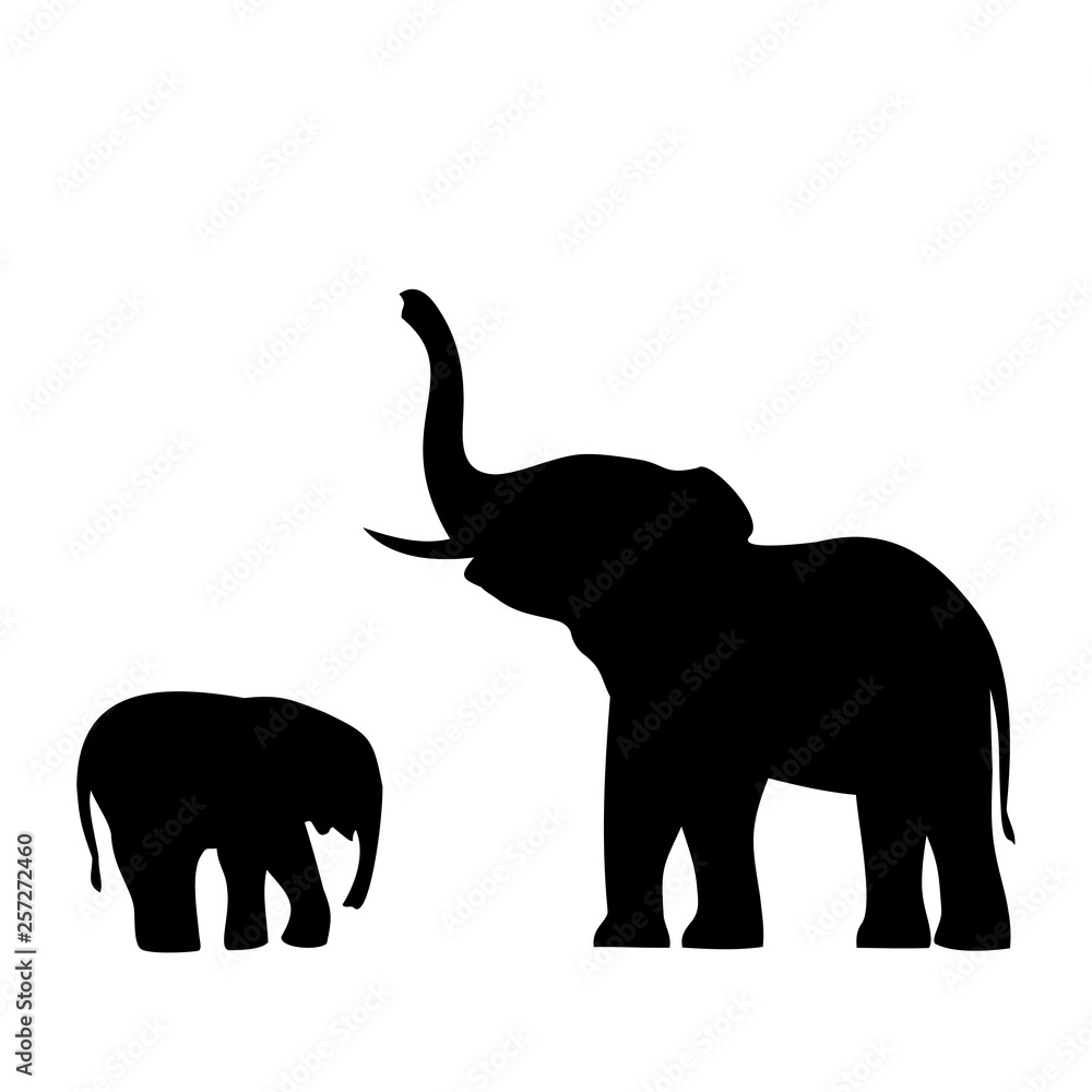elephant with elephant icon elephant with elephant icon
