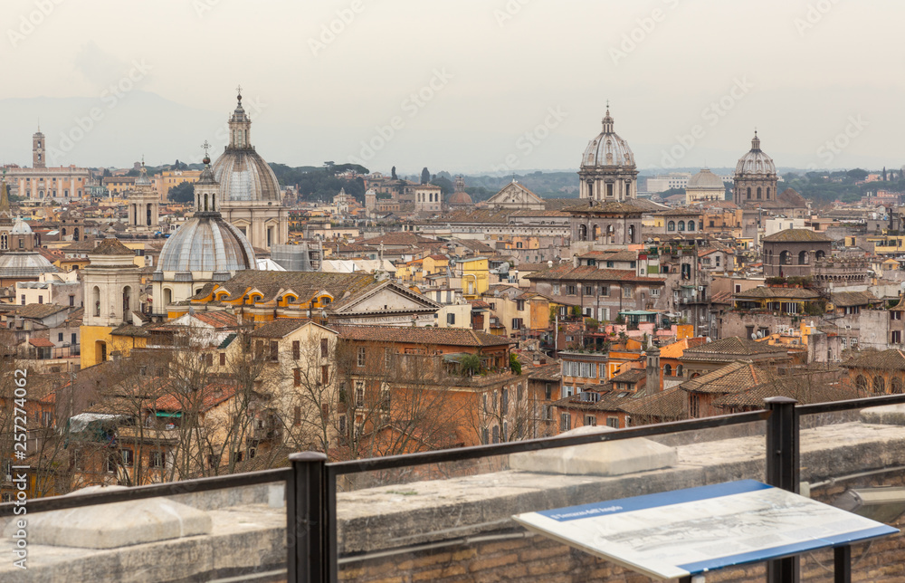 Obraz premium Rome city skyline view