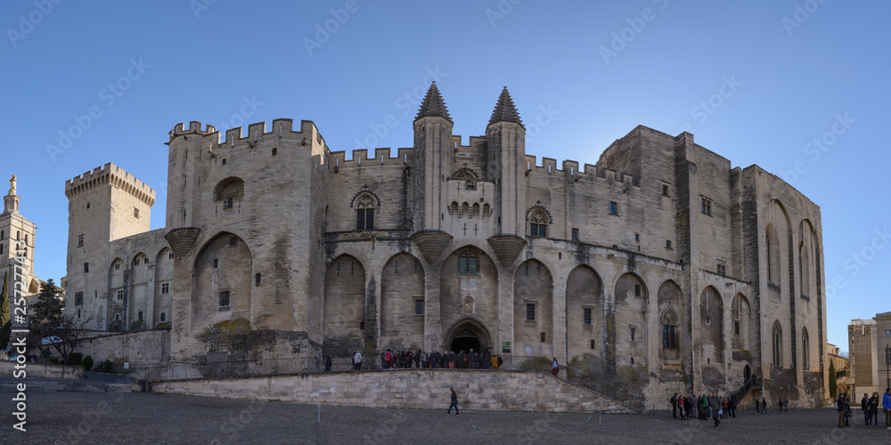 Castillo Fortaleza de los Papas , Avignon, Provenza, Francia