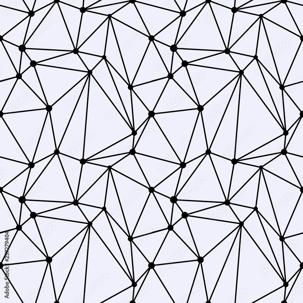 Seamless Polygonal Space pattern with Connecting Dots and Lines Seamless Polygonal Space pattern with Connecting Dots and Lines