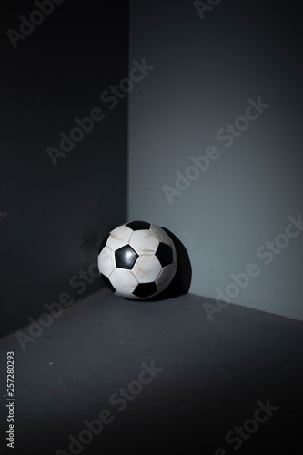 forgot soccer ball in the corner
