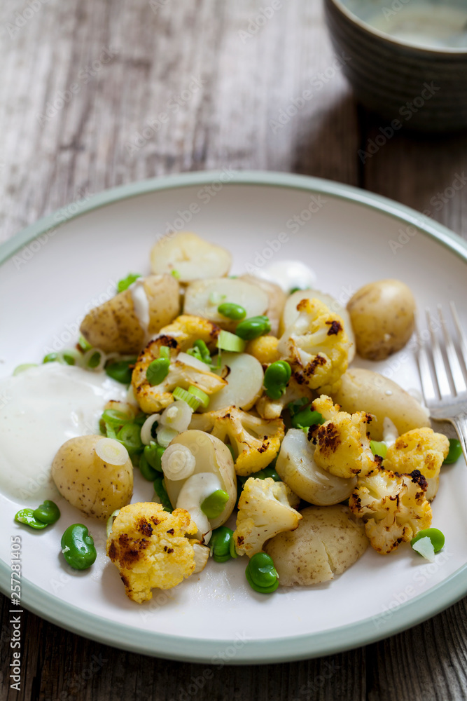 Potato and broad bean salad Potato and broad bean salad