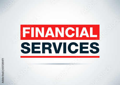 Financial Services Abstract Flat Background Design Illustration