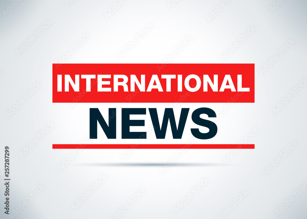 International News Abstract Flat Background Design Illustration International News Abstract Flat Background Design Illustration
