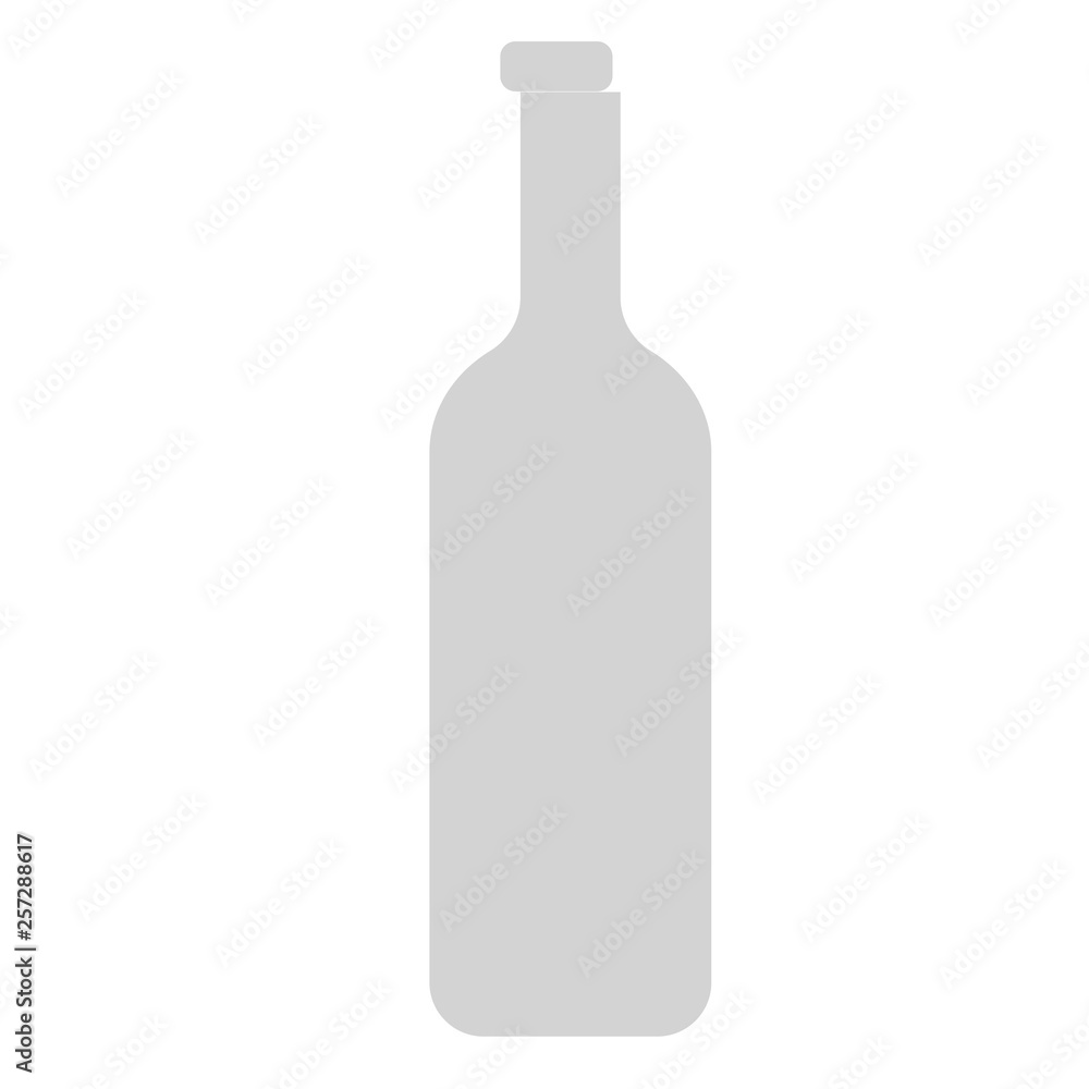 Bottle flat illustration on white Bottle flat illustration on white