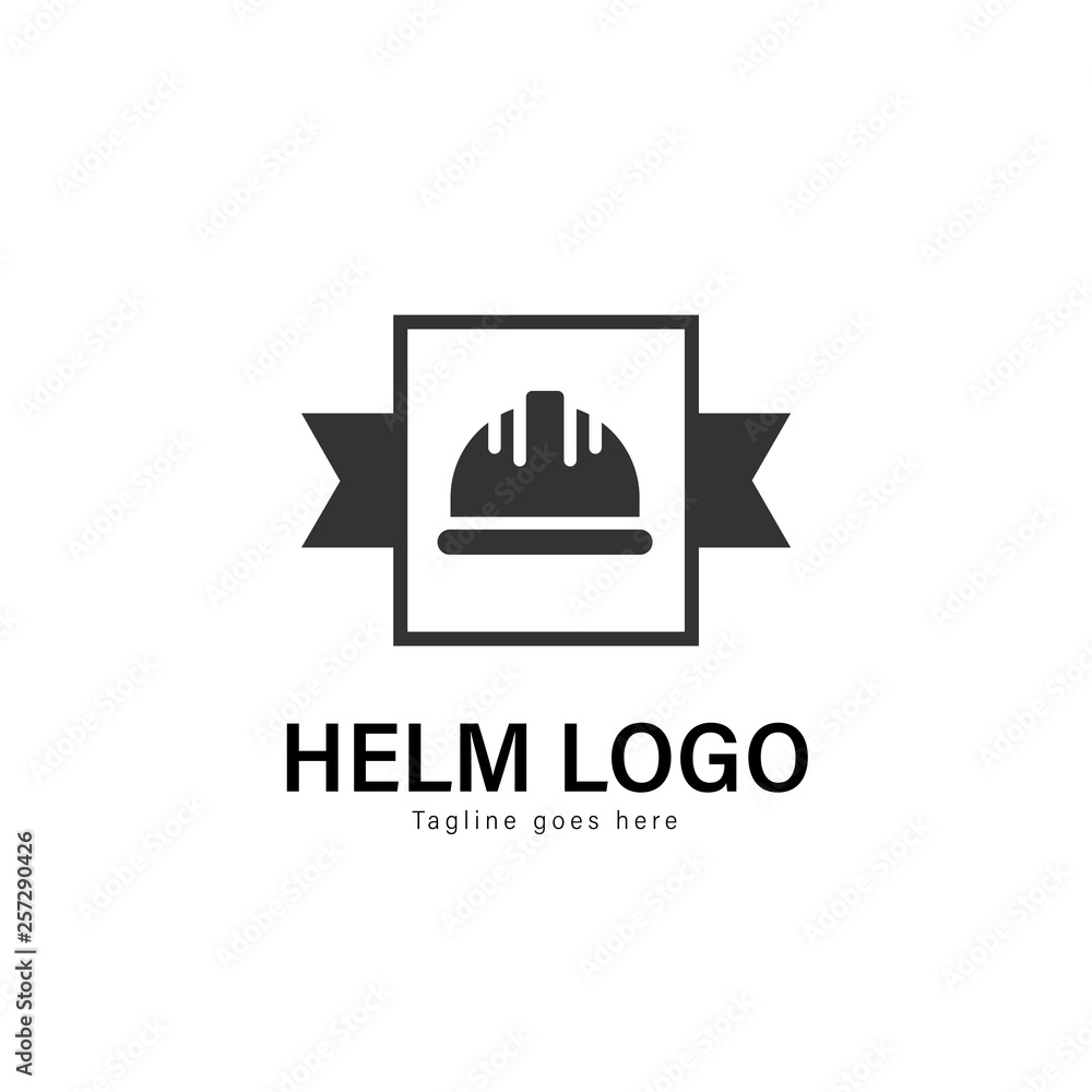 Construction logo template design. Construction logo with modern frame vector design