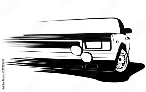 Racing Team Logo Design for Car Sport Team, set.