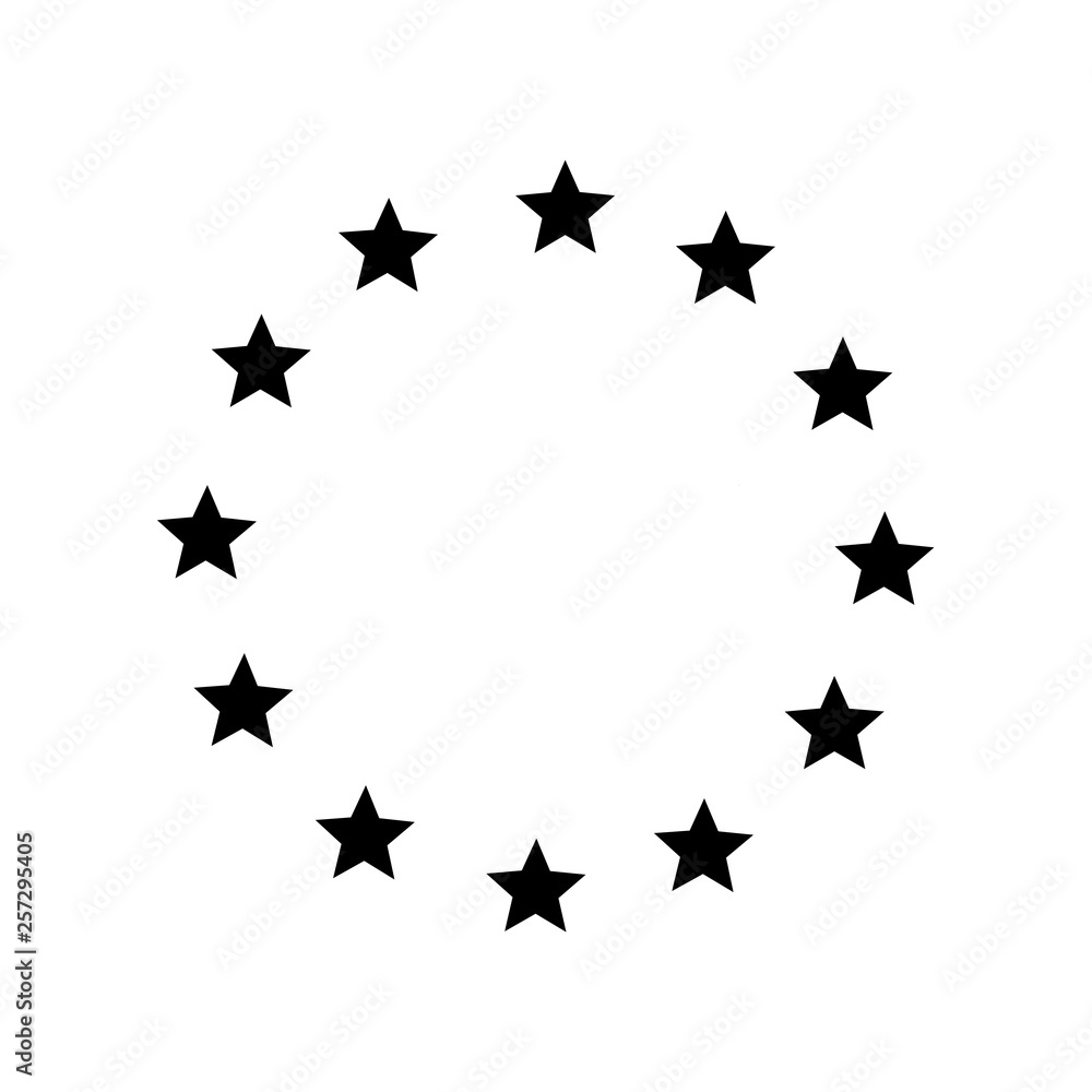 Europe union star icon. Europe union star icon.