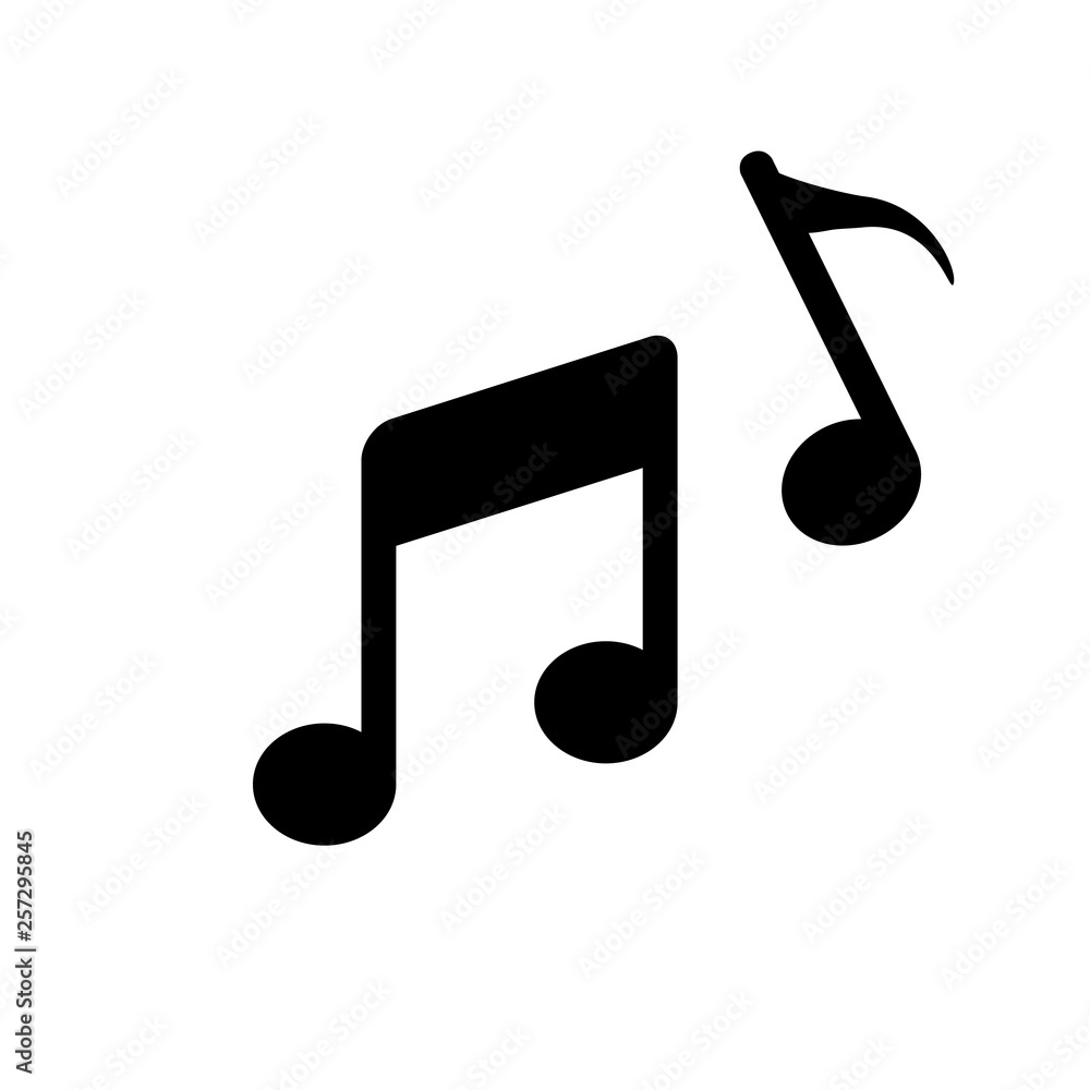 Music note icon. Vector Music note icon. Vector