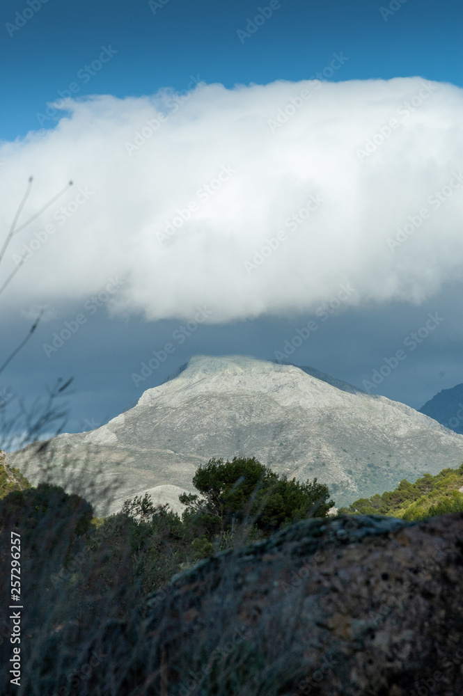 White mountain in Spain, Montes de Malaga