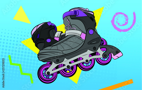 Inline Skate Illustration