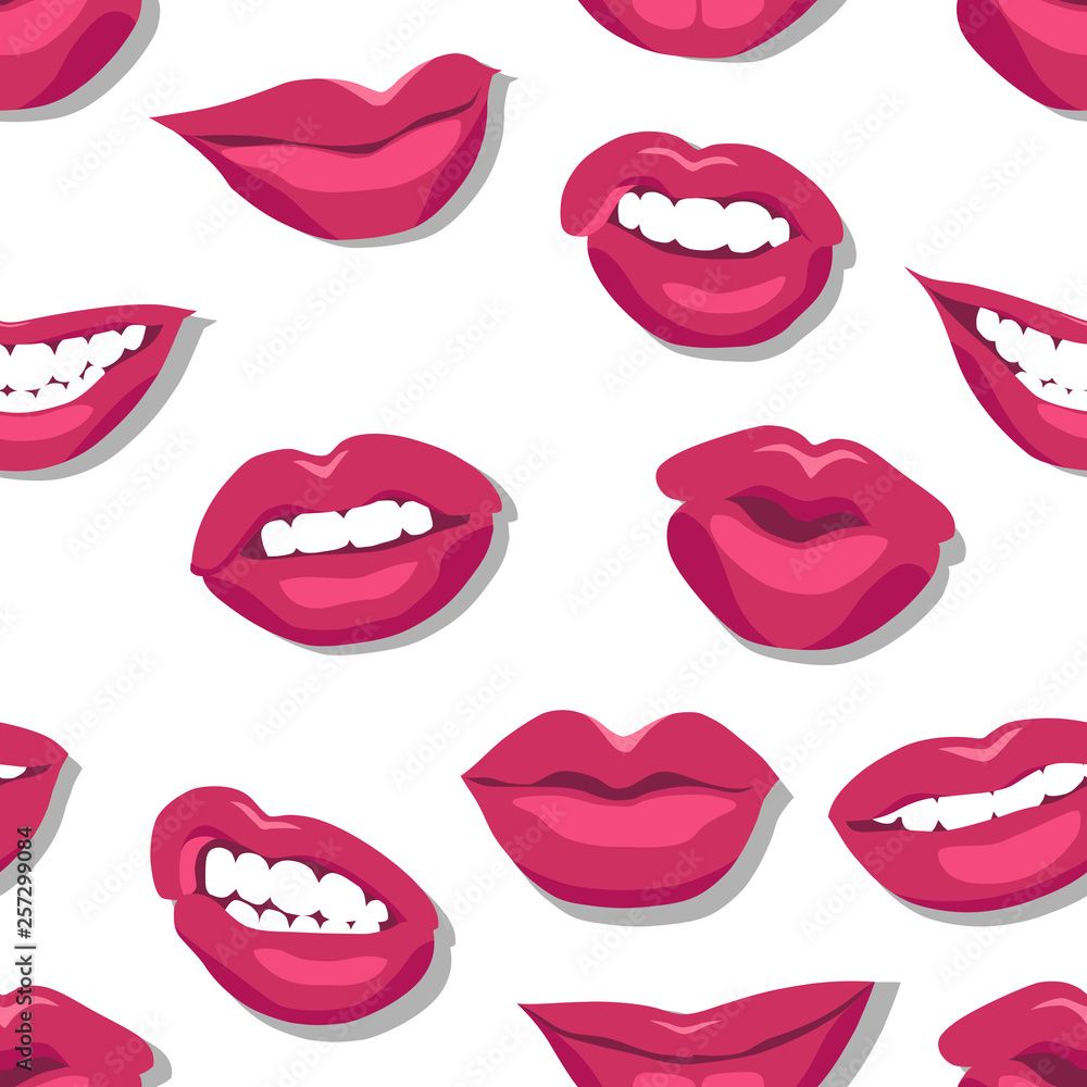 lips on pattern. her favourite shape. lips on pattern. her favourite shape.