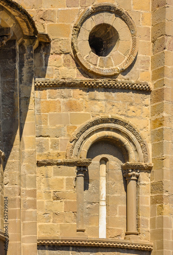 Navarre Romanesque: Santa María la Real Church in Sangüesa, Spain. photo