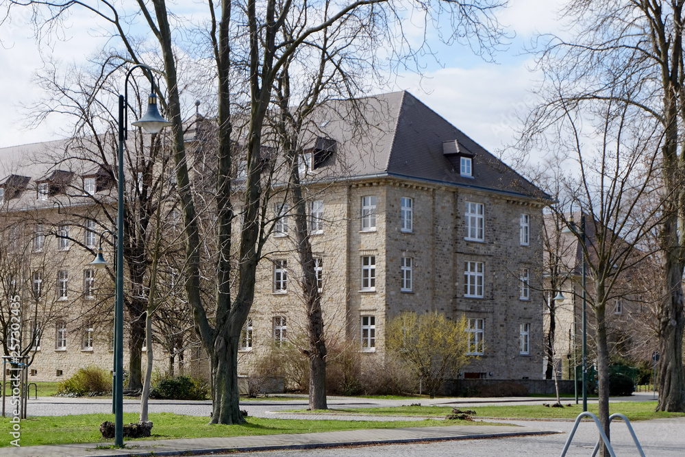 old, renovated house or administration building